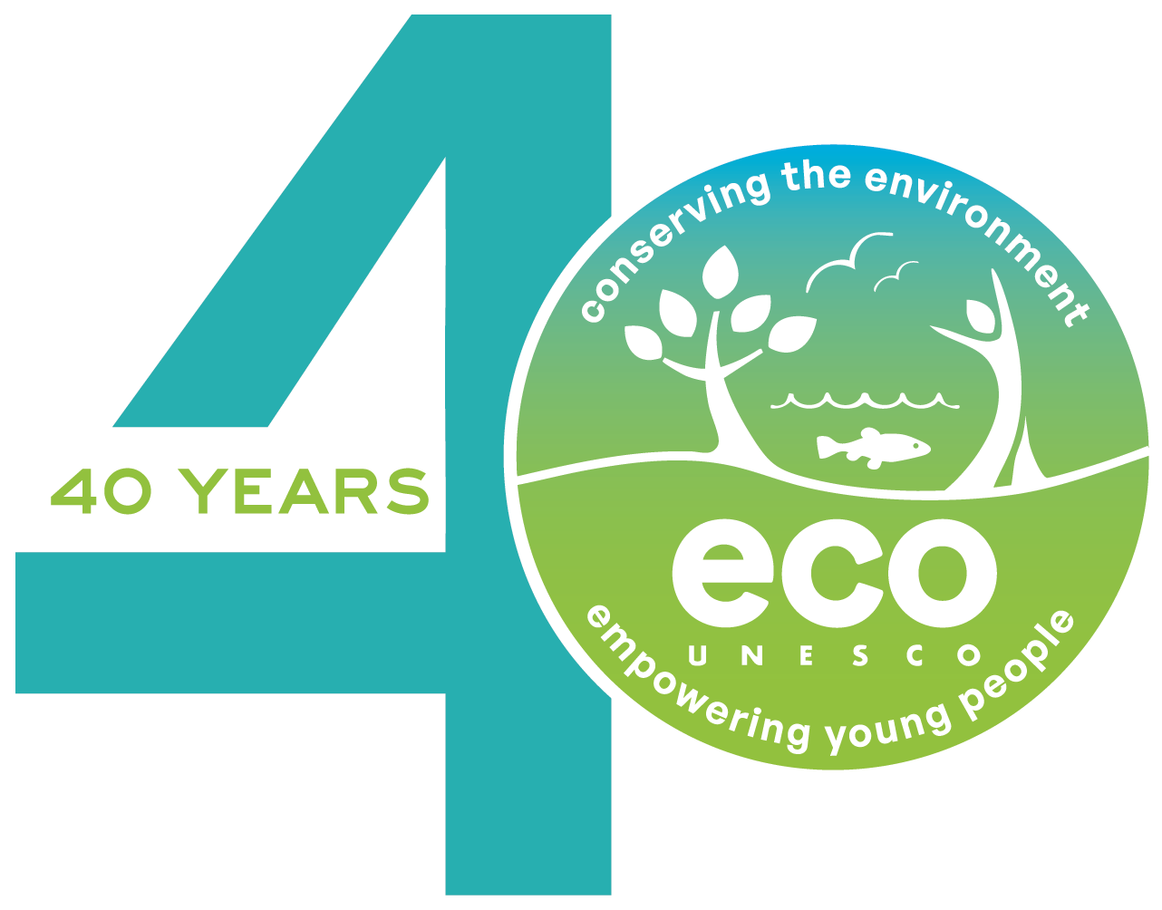 40th Logo ECO-UNESCO 40th Anniversary